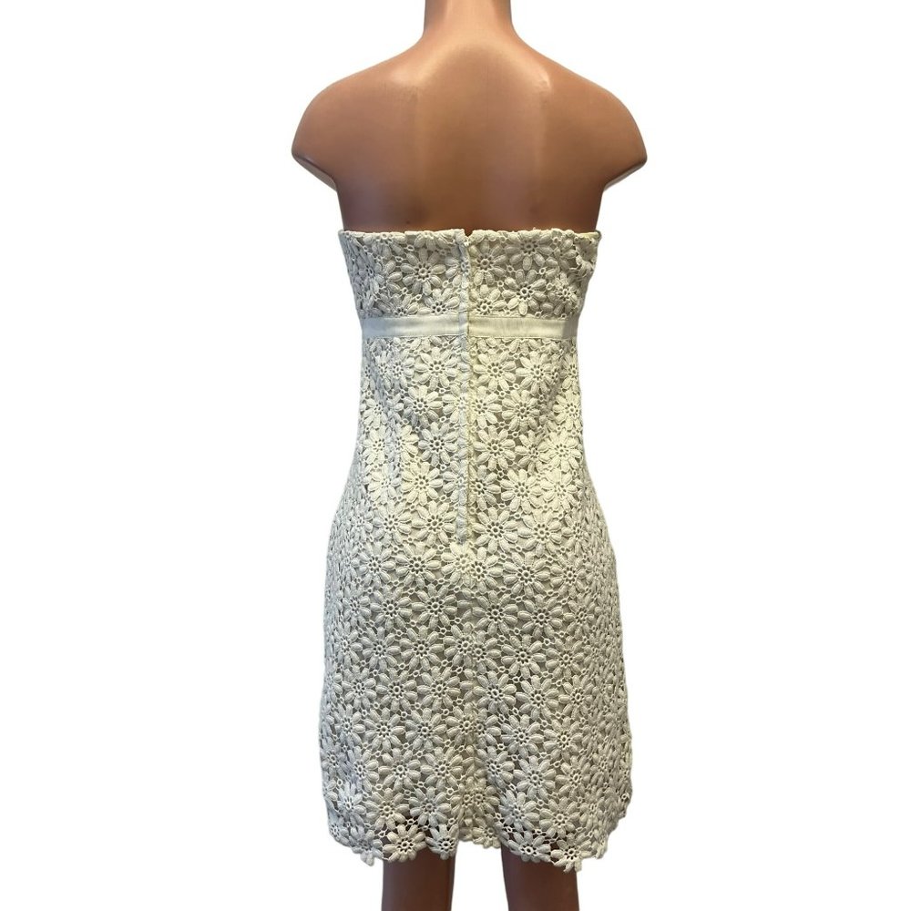 237. Lily Pulitzer Bowen White Lace Dress White US 8 - Picture 6 of 8